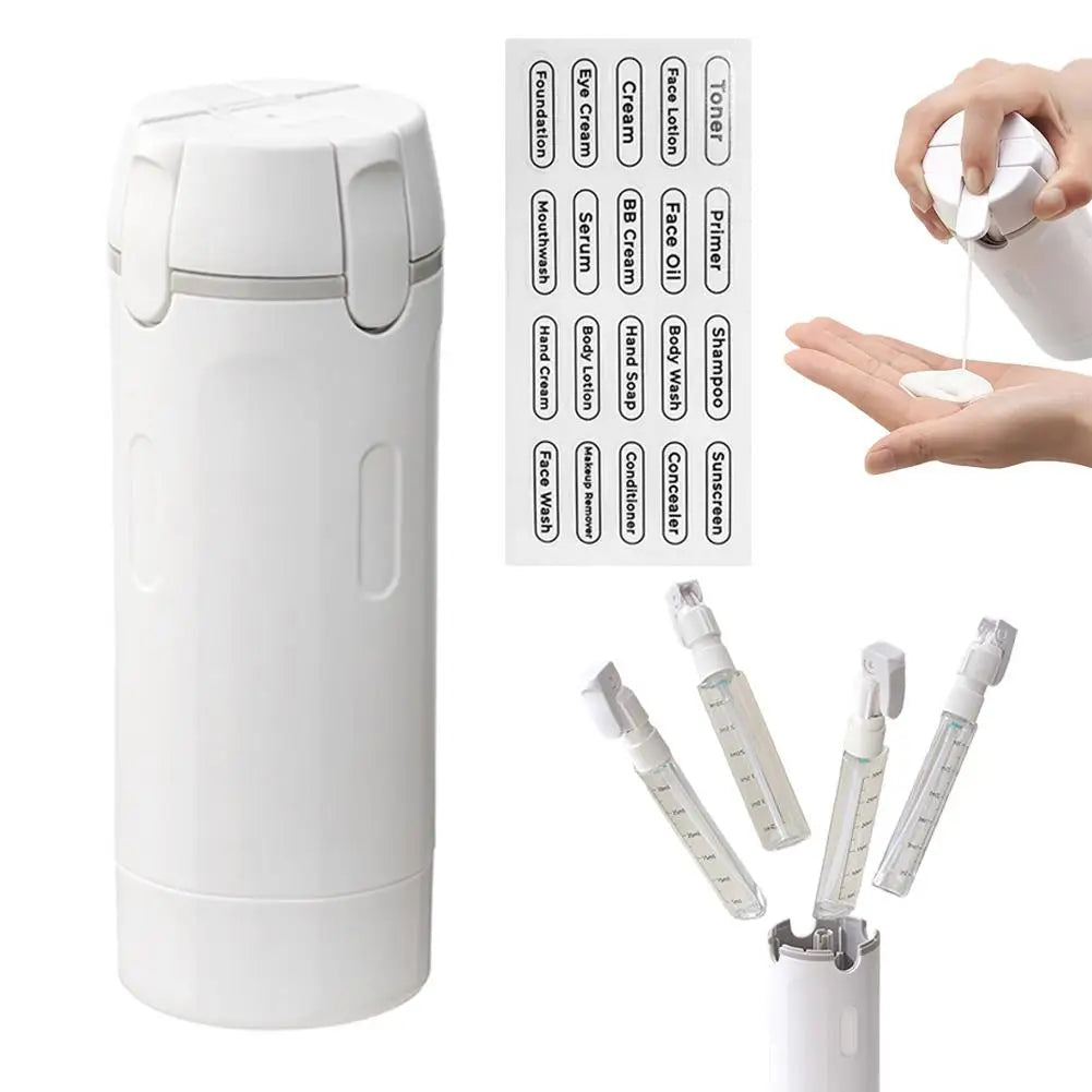 4 in 1 Draagbare Reisflessen Van De Reisdispenser Van Het Lekbevis Lekdichte Reiscontainer Voor De Lotion Van De Conditioner Van
