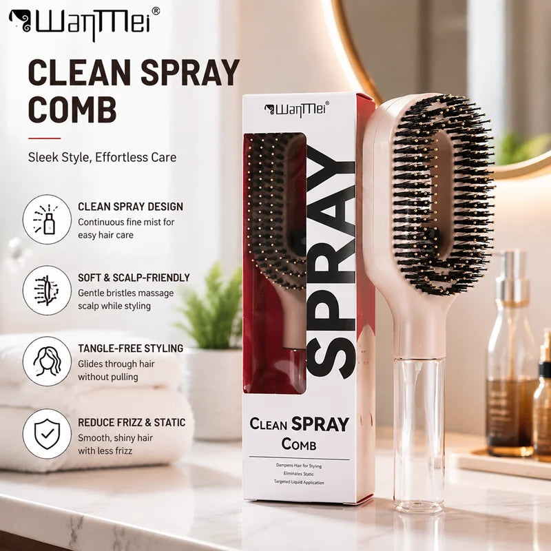 Magic Mist™ 2-in-1 Spray Hairbrush