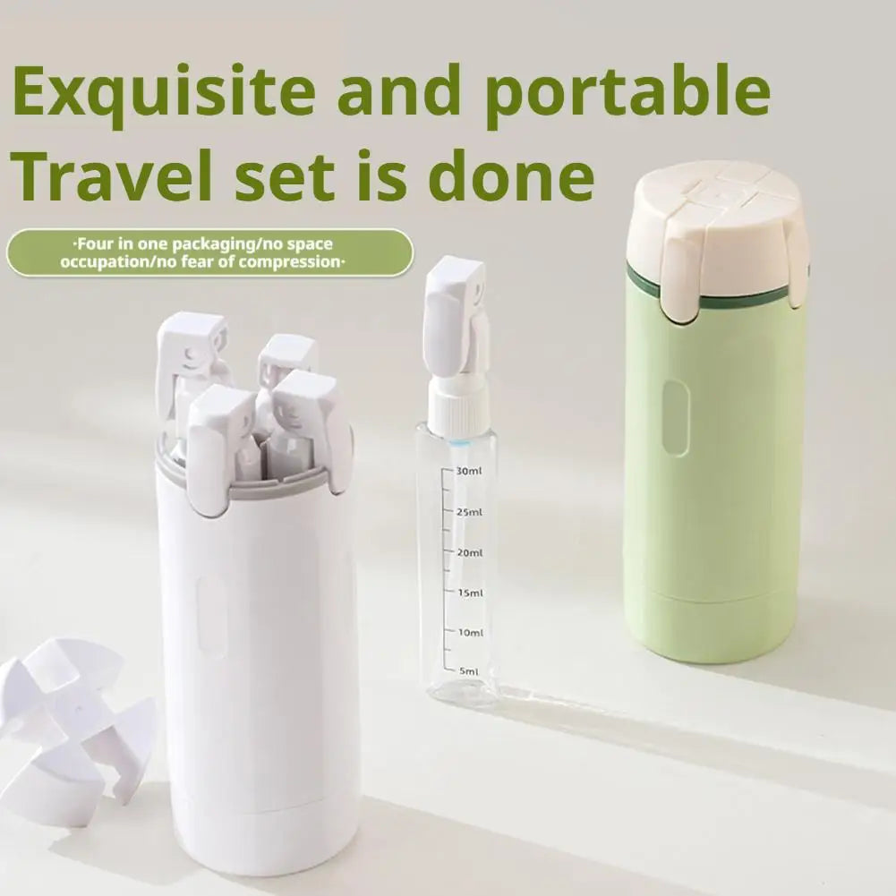 4 in 1 Draagbare Reisflessen Van De Reisdispenser Van Het Lekbevis Lekdichte Reiscontainer Voor De Lotion Van De Conditioner Van