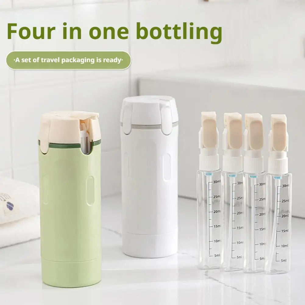 4 in 1 Draagbare Reisflessen Van De Reisdispenser Van Het Lekbevis Lekdichte Reiscontainer Voor De Lotion Van De Conditioner Van